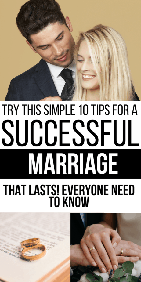 Try This Simple 10 Tips For A Successful Marriage That Lasts! Everyone Need To Know